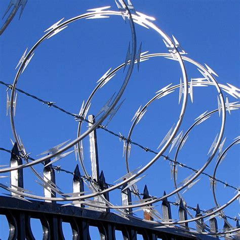 Razor wire fence 